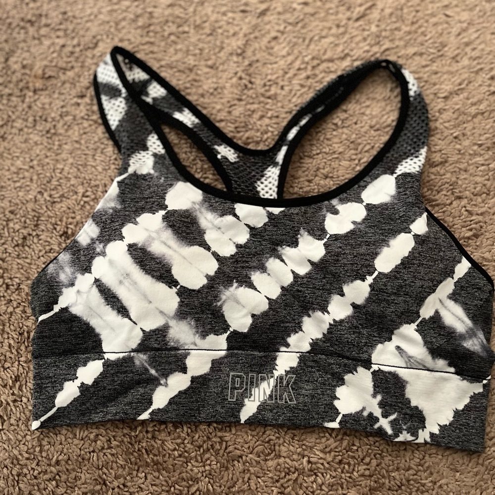 PINK SEAMLESS LIGHTLY-LINED SPORTS BRA